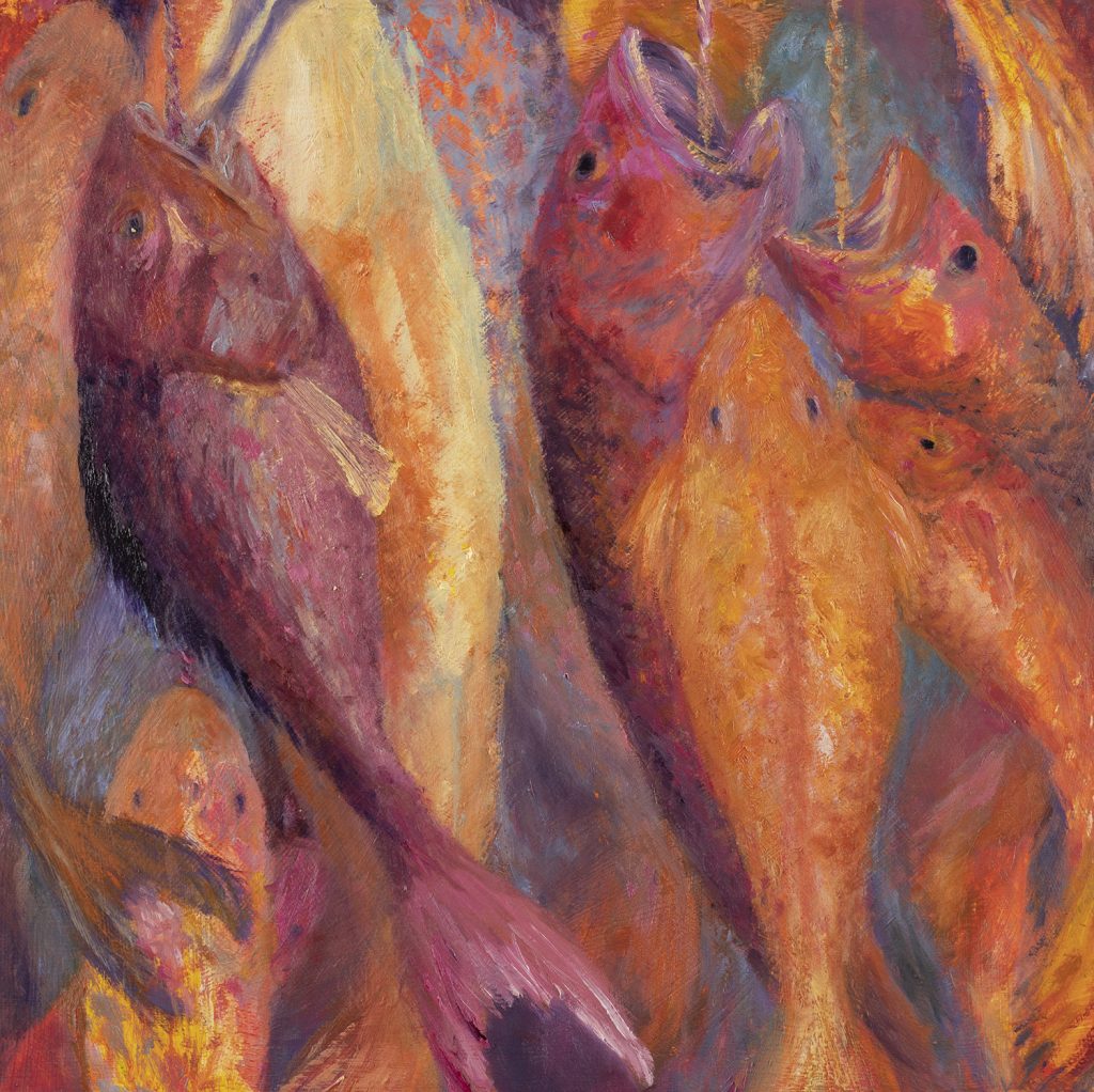 Colorful fish catch of the day