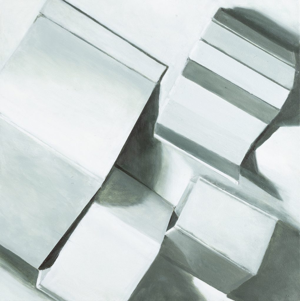 Grey monotone shapes and shadows